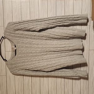 Gray scoop neck large sweater